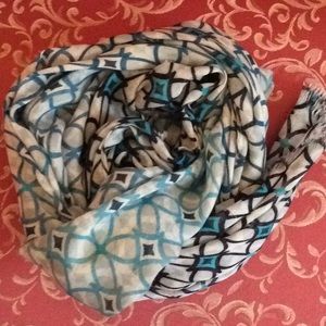 Blue and White Talbots Scarf